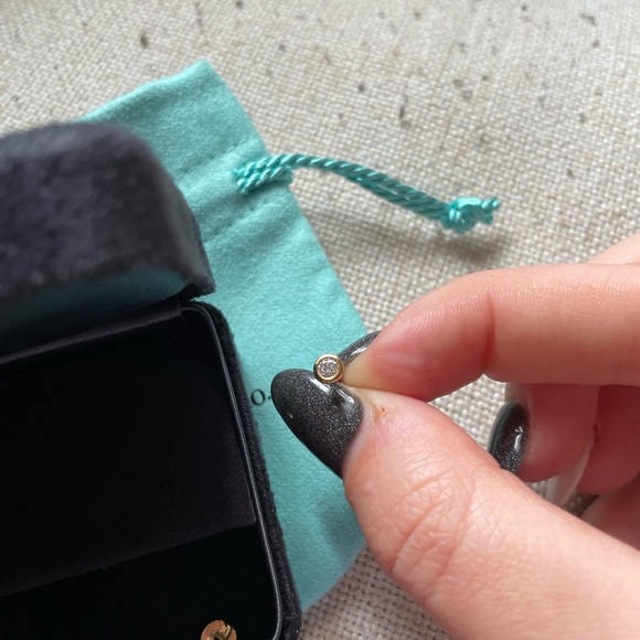 Tiffany&Co 18k Yellow Gold Diamonds By the Yard Earrings - Picture 3 of 6